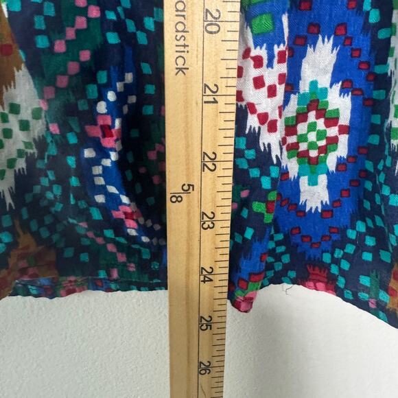 Maeve Anthropologie Shirt Womens 0 Multicolor Aztec Drop Waist Western Tunic - Picture 9 of 10
